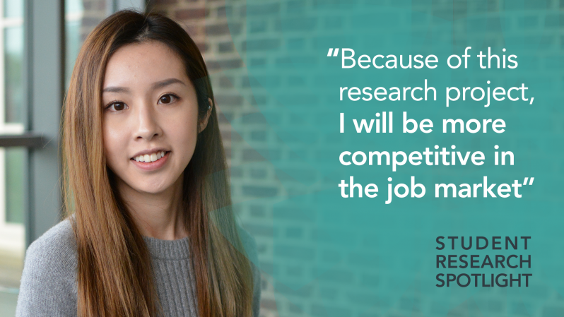 Dixin Xie - "Because of this research project, I will be more competitive in the job market." Student Research Spotlight