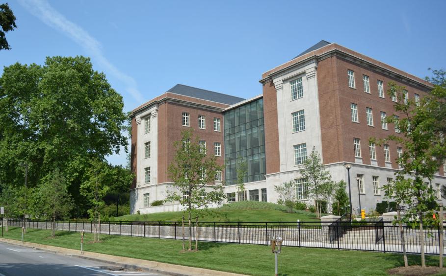 Health and Human Development Building from downtown State College