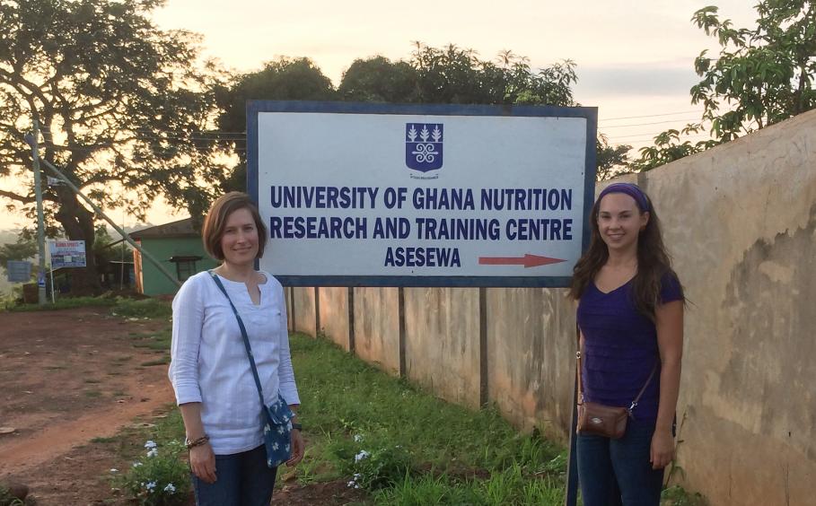 Professor and student at the University of Ghana Nutrition Research and Training Center. 